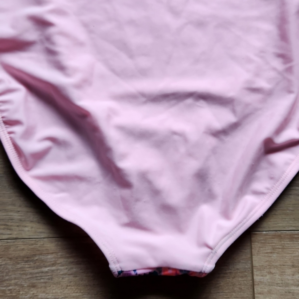Xhilaration girls swimsuit, size XL 14/16, color pink - Picture 4 of 5
